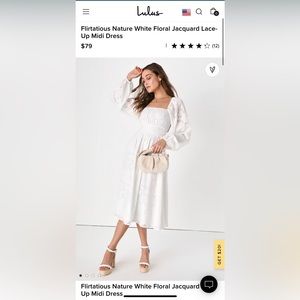 Lulu’s white bridal dress